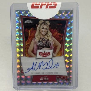 2025 Topps Chrome WWE Alexa Bliss marca rossa geometrica su scheda automatica - Foto 1 di 2