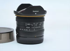 KamLan 8mm F3.0 APS-C Fisheye Lens for Fujifilm Fuji X - Picture 1 of 4