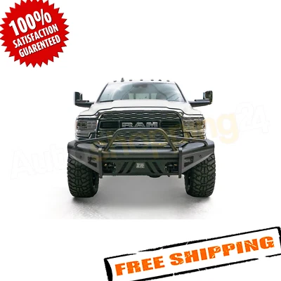 Fab Fours DR19-Q4462-1 Black Steel Elite Front Bumper for 19-22 Dodge Ram 5500 Foto 1 de 2