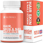 Hair, Skin and Nail Vitamins for Women Nutrali - 60 Vegan Caps BBE 02/24 RRP £20