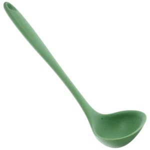 Silicone Kitchen Spoon (avocado Green) Hot Pot Soup Ladle Pancake - Picture 1 of 12