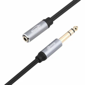 6.35mm 1/4' Jack Male TRS to 3.5mm AUX Female Audio Adapter Cable - Picture 1 of 3
