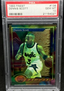 1993-94 Topps Finest Dennis Scott PSA 10 #138 - Magic - Picture 1 of 2