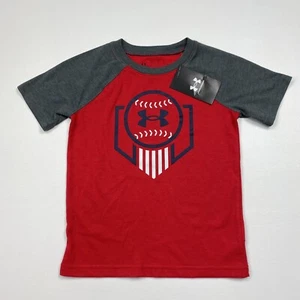 NEW! Boy’s/Kid’s Under Armory Short Sleeve T-Shirt Size 4 W/Tags - Picture 1 of 4