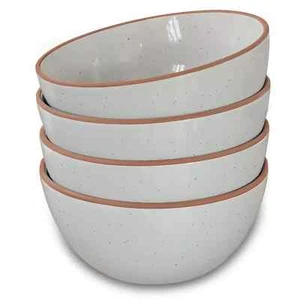 Mora Ceramics Set of 4 28 ounce Bowls Ceramic Microware Dishwasher Oven Safe - Picture 1 of 9