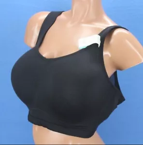 Livi Molded Hook & Eye Closure Underwire Lined Sport Bra NWT Size 46DD #B7887 - Picture 1 of 6