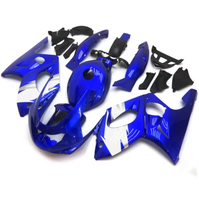Blue White Fairings Cowl for YZF600R 1996 - 2007 Yamaha ABS Plastic Bodywork Kit - Imagem 1 de 4