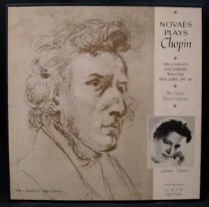 CHOPIN-GUIOMAR NOVAES-PRELUDES & WALTZES-4 Album Box Set-CLASSICS RECORD LIBRARY - Picture 1 of 3