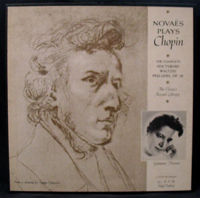 CHOPIN-GUIOMAR NOVAES-PRELUDES & WALTZES-4 Album Box Set-CLASSICS RECORD LIBRARY - Image 1 of 3