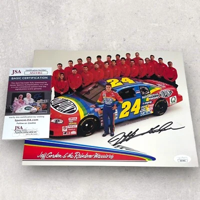 Jeff Gordon signed DUPONT #24 1997 4X WINSTON CUP photo JSA SPENCE AUTHENTICATED - Image 1 of 2