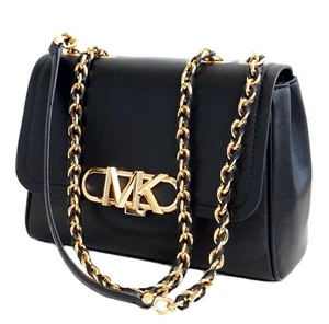 Michael Kors sac à main pour femme Parker Medium Chain Shldr Bag noir neuf - Photo 1 sur 18