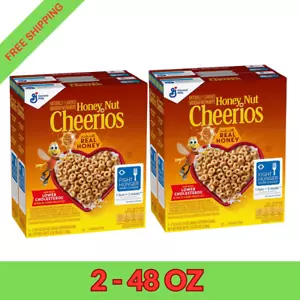 Honey Nut Cheerios Cereal, 48 oz. 2 PACK. FREE SHIPPING - Picture 1 of 5