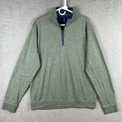 Jonnie O Sweater 1/4 Zip Sully Mens Large Ivy Green Long Sleeve Golf Pullover - Image 1 of 4
