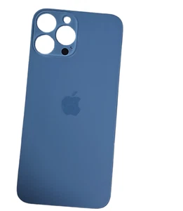 Tapa trasera de batería para Apple iPhone 13 Pro Max cristal trasero adhesivo azul - Imagen 1 de 2