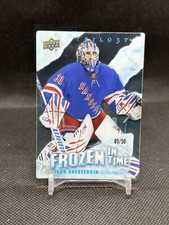 2022-23 Upper Deck Trilogy Frozen in Time Blue Frost #FTIS Igor Shesterkin /50