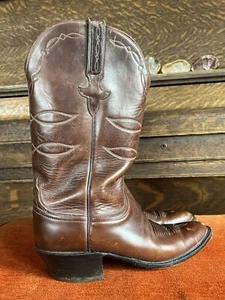 Lucchese Cowboy Boots 8.5A Women's Leather Handmade - Picture 1 of 8