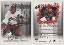 2003 Pacific Private Stock Titanium Retail Jersey Number /250 Kevin Weekes #23