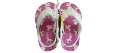 Cat & Jack фиолетовый единорог шлепанцы ребенка ясельного возраста девочки размер 7/8 новый с Ярлыками - Изображение 1 из 2