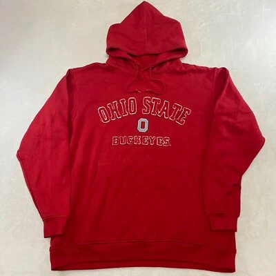 Ohio State Buckeyes OSU Foot Locker Para hombres XL Sudadera con Capucha Roja Roscada NCAA Foto 1 de 4