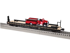 Lionel 2226290 O New York Central 50' Flat Car con camion dei pompieri #506261 nuovo con scatola - Foto 1 di 1