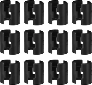 24Pcs Black Wire Shelf Clips – Shelf Lock Clips for 1 Inch Pipe Shelving – Durab - Picture 1 of 12