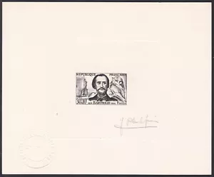 France ScB335 Frederic Auguste Bartholdi, Statue of Liberty, Signed Die Proof - Picture 1 of 1