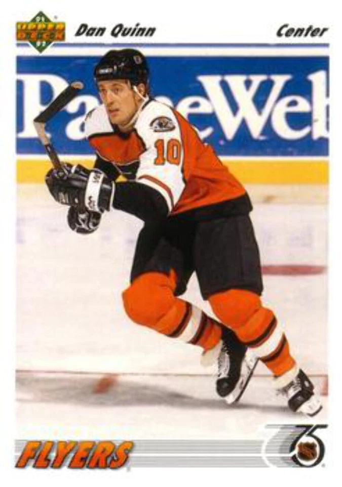 #563 Dan Quinn - Philadelphia Flyers - 1991-92 Upper Deck Hockey - Image 1 of 1