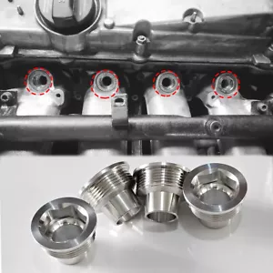 4X For VW Golf 1J 2003-06 Upgrade Aluminum Engine Fuel Injector Insert Cup Seat - Picture 1 of 9