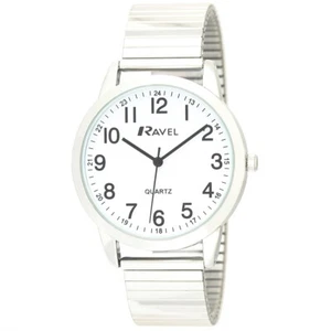Ravel R0232.21.1 leicht ablesbare Herrenuhr mit silberfarbenem Spreizarmband - Bild 1 von 1