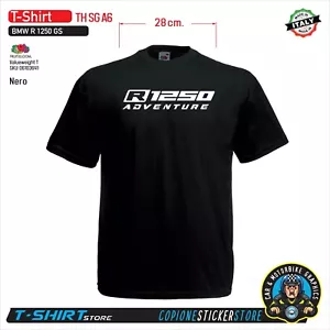 T-SHIRT Maglietta Personalizzata BMW R 1250 gs adventure nera TH SG A6 - Foto 1 di 2