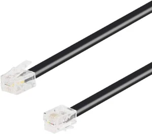 Part Express 10Ft Telephone Line Cord Cable Wire 6P4C RJ11 DSL Modem Fax Phone - Picture 1 of 8