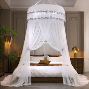 Dome Mosquito Net Canopy Princess Bed Netting Tent Curtain Bedroom Home Decor - Picture 1 of 16