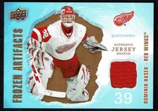 2008-09 Upper Deck Artifacts Dominik Hasek Frozen Artifacts Red Wings Jersey