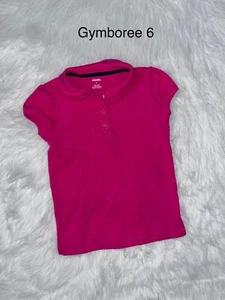 Gymboree Uniform Shop Bright Pink Polo Size 6 - Picture 1 of 1