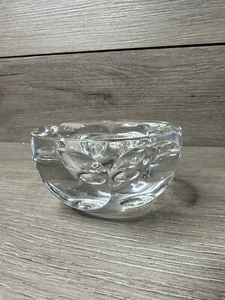Vintage French Baccarat Round Cut Glass Ashtray or Catchall - Picture 1 of 12