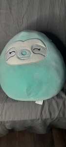 Small 10 Inch Sloth Squishmallow Green Original Nice Preowned Condition - Picture 1 of 6