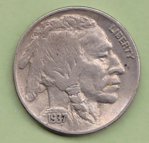 1937 Buffalo Nickel in VERY FINE condition ~ PLEASE SEE THE SCAN       stk ah - Picture 1 of 5