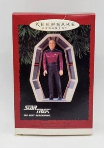 1995 Star Trek Captain Jean-Luc Picard Hallmark Keepsake Collectors Ornament NIB - Picture 1 of 7