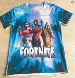 T-SHIRT "FORTNITE" BLEU & BLANC - TAILLE : 10 ANS - Bild 1 von 2