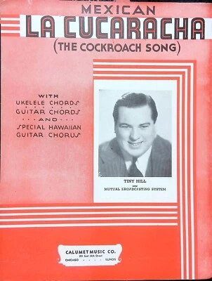 Partituras de La Cucaracha Canción de Cucaracha Mexicana Tiny Hill Letras en Español Foto 1 de 4
