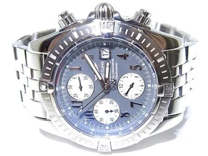 Breitling A13356 Chronograph Automatic Tachymetre Gray Dial Pilot Watch - Picture 1 of 9