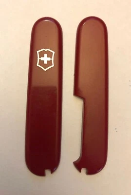 COLTELLINO VICTORINOX GUANCE HANDLES SCALES RED USATE 91MM SWISS ARMY KNIFE USED - Immagine 1 di 4