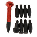 Orange Car Dent Repair Kit,Tap Down Pen Tips Dent Removal Tools with 9 Heads