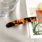 New Women Hair Clips claw Snap Hair Clip Barrette Acetate Leopard Side Hairpin