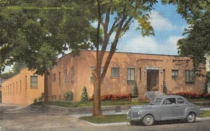 Benson Modern General Hospital Vtg Car Street Scene Wooster,OH 1940's Postcard - Picture 1 of 2