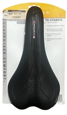 Sillín de asiento SERFAS Tri para mujer 140 mm nuevo Tri-W3 bicicleta bicicleta Foto 1 de 3