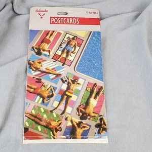 Embajadores Vintage Postal Años 80 Piscina Hombres En Traje de Baño Nuevo en Paquete Boom Box Nuevo - Imagen 1 de 6