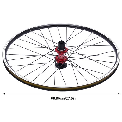 27.5 Inch Bicycle Front Rear Wheel Set MTB Wheelset Rim Disc Brake - Image 1 of 4