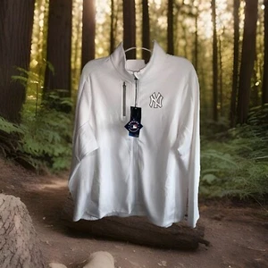 New York Yankees Antigua Fortune Full-Zip Jacket White Women’s Size 3XL NWT - Picture 1 of 5