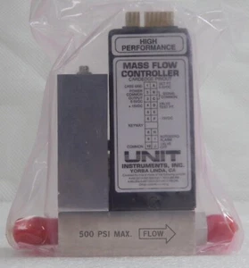 Unit UFC-1500A Mass Flow Controller,Gas- 20%PH3/SIH4,Range- 100 SCCM, 1/4" M I/O - Picture 1 of 6